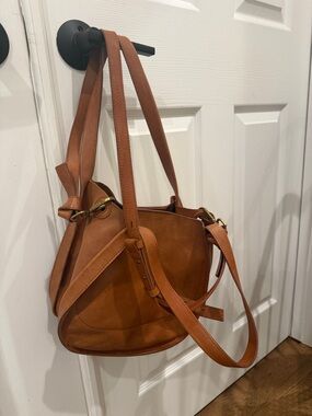 Madewell Tan Leather Crossbody Shoulder Bag